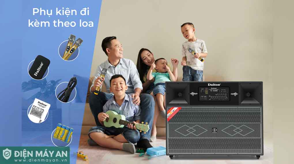 Loa kéo bình Dalton TS-15A5500 Bass đôi 40 cm 1600W